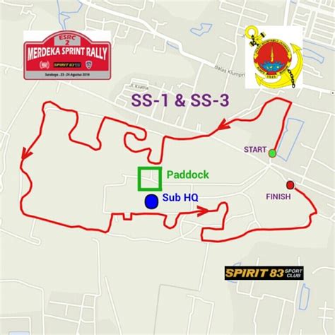 Sekilas Lay-Out Special Stages Merdeka Sprint Rally Surabaya - Racing ...