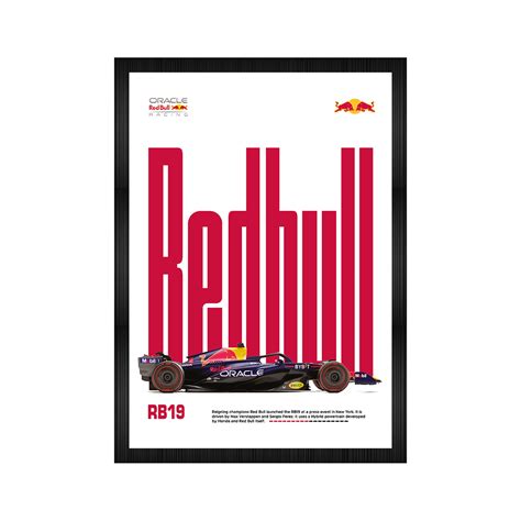 F1 Redbull Car A4 Framed Poster – Stickerly