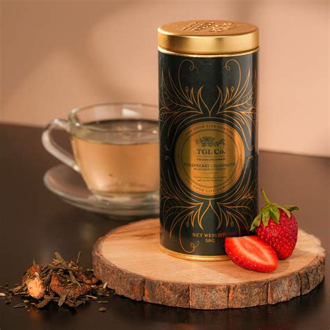 Strawberry Champagne Green Tea | Loose Leaf TGL Co – The Good Life ...