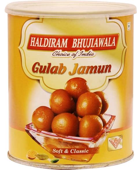 HALDIRAM BHUJIAWALA Gulab Jamun 1 kg Can Price in India - Buy HALDIRAM ...