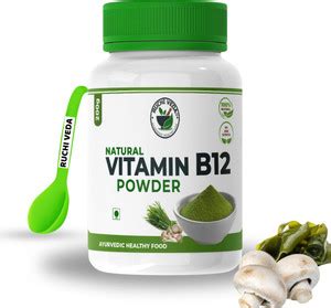 RUCHI VEDA-AYURVEDIC HEALTHY LIFE Vitamin B-12 Powder Plant-Based ...