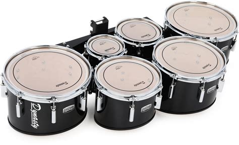 Dynasty Custom Elite Multi-Tenor Marching Drums, Sextet - Black ...
