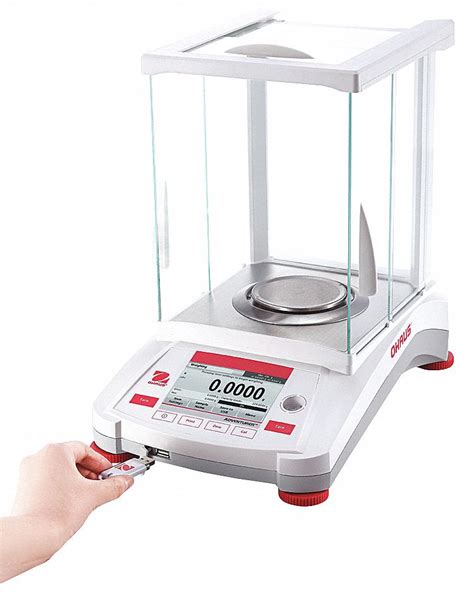 OHAUS, 220 g Capacity, 0.0001 g Readability, Compact Bench Scale ...