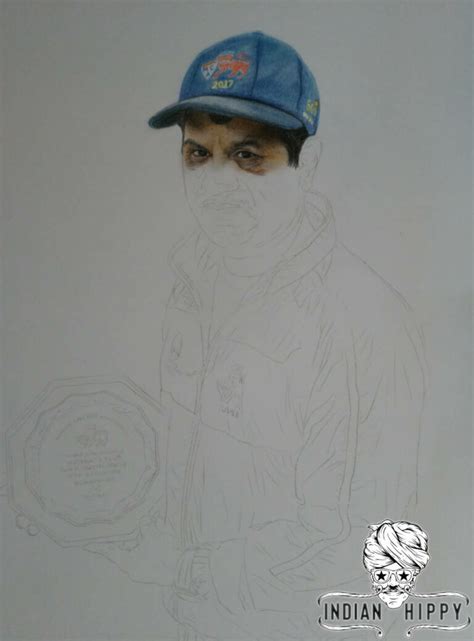 Colour pencil portrait handmade by charcoal sketch drawing artists online