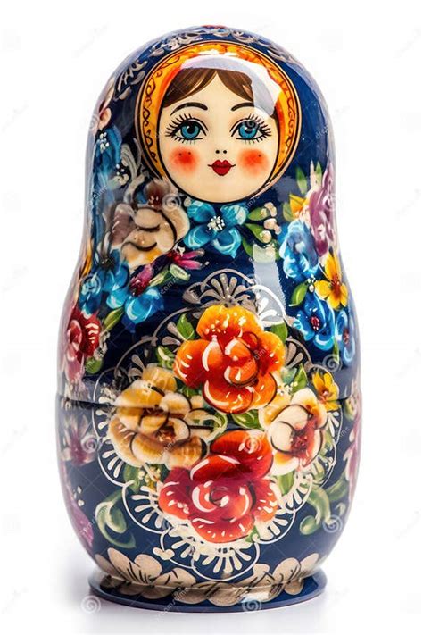 Colorful Russian Nested Matreshka Dolls. Stock Photo - Image of ...