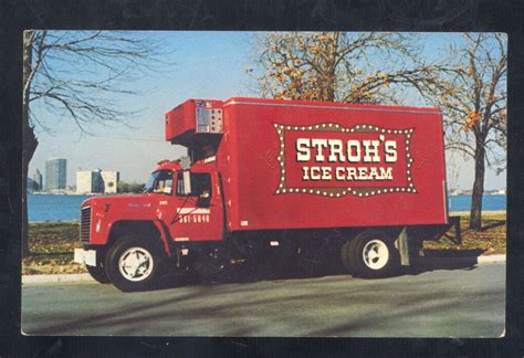 Detroit Michigan the Stroh's Brewery CO. ICE Cream Truck Advertising ...