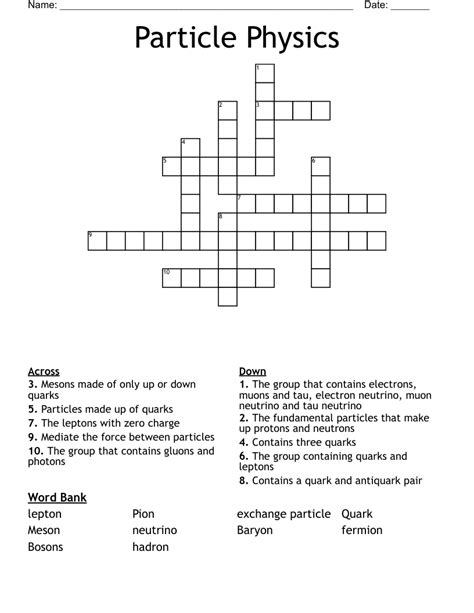 Negatively Charged Particles Crossword - prntbl.concejomunicipaldechinu ...