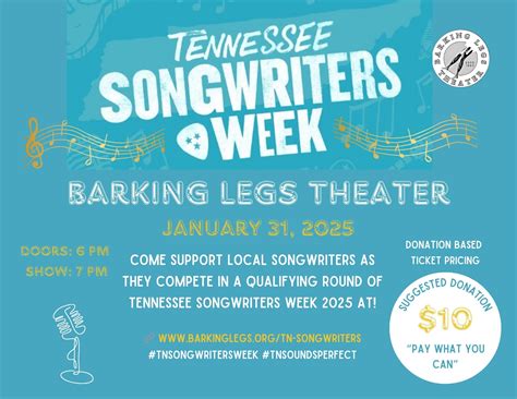 Tennessee Songwriters Week — Barking Legs
