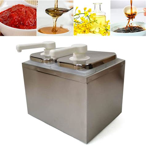 Buy Osea 2 Heads Sauce Pump, Double Condiment Pump Station with 2.5 ...