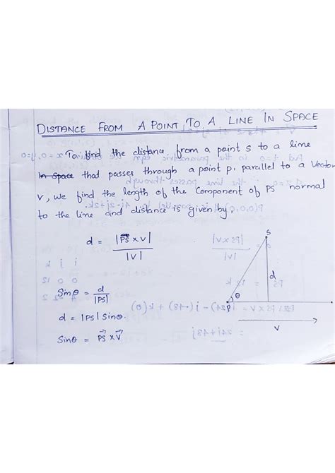 Image result for Find the Distance Between Two Lines Vector Form