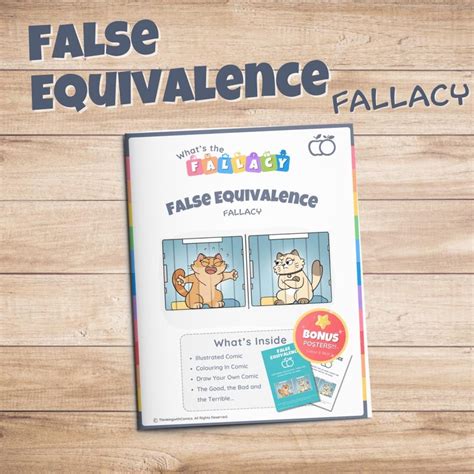 False Equivalence Fallacy Activity Pack: Critical Thinking Worksheets ...