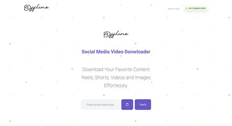 Free Social Media Video Downloader - OFFLIN