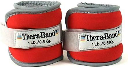 TheraBand Ankle Weights, Comfort Fit Wrist & Ankle Cuff Weight Set ...