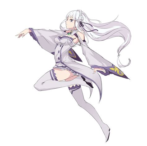emilia (re:zero kara hajimeru isekai seikatsu) drawn by zxj | Danbooru