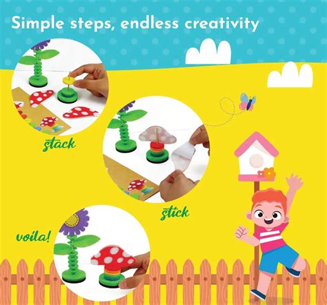 Buy Kalakaram Stack And Sprout Felt Garden DIY Kits 4Y+, Multicolor ...