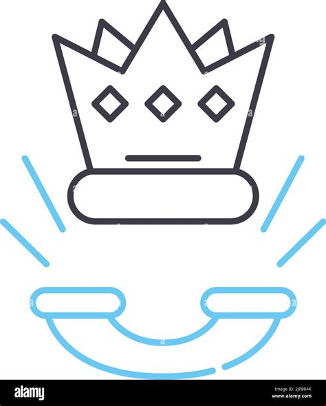 premium service line icon, outline symbol, vector illustration, concept sign Stock Vector Image ...