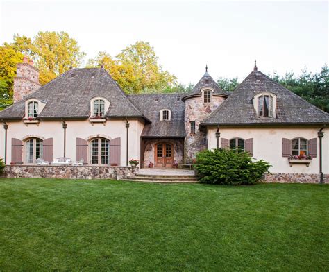 French Country Style House Exterior - Photos