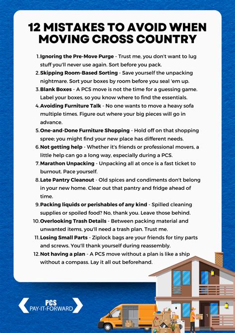 Avoid These 12 Common Mistakes When Moving Cross Country