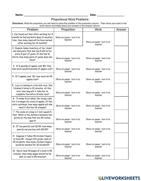 Image result for How to Solve Proportion Word Problems