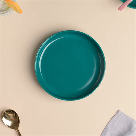 Matte Green Deep Plate Online - Premium Snack Plate | Nestasia