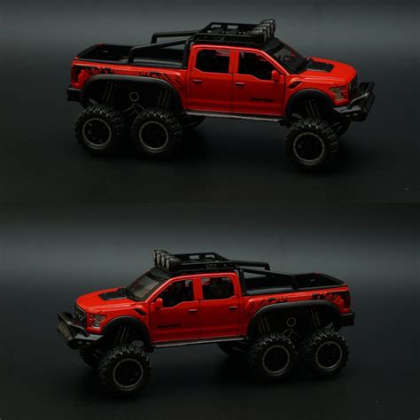 1:28 Ford Raptor 6X6 Truck Diecast – Kunju Vandi