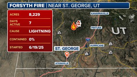 Utah's Forsyth Fire sparked by lightning grows to over 5,000 acres ...