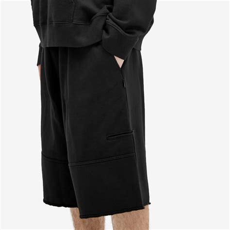 MM6 Maison Margiela Jersey Long Sweat Shorts Black | END. (GB)