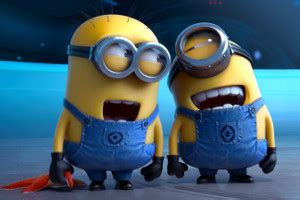 LAUGHING MINIONS ANIMATED POSTER Paper Print - Animation & Cartoons ...