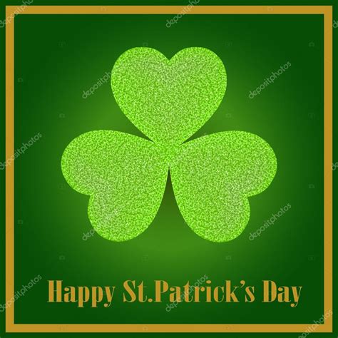 Golden Shamrock - symbol of St. Patrick's day Stock Vector by ©forden ...