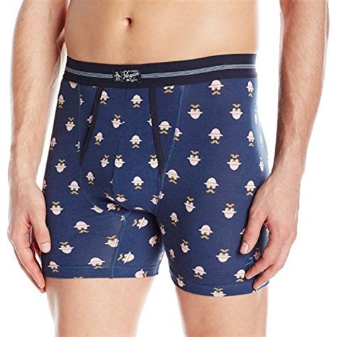 Buy Original Penguin Men's Guide Print Boxer Brief, Dark Denim Guide, X ...