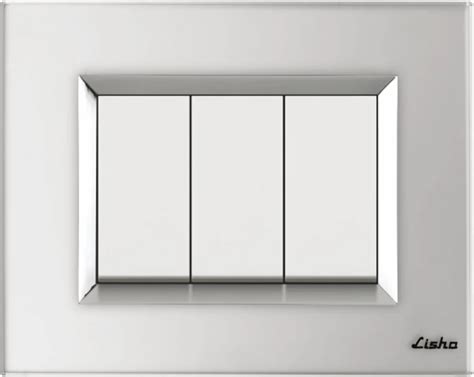 Modular Switches - Lisha Turbo Chrome Classic White Modular Switch ...