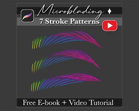 Image result for Microblading Hair Stroke Patterns