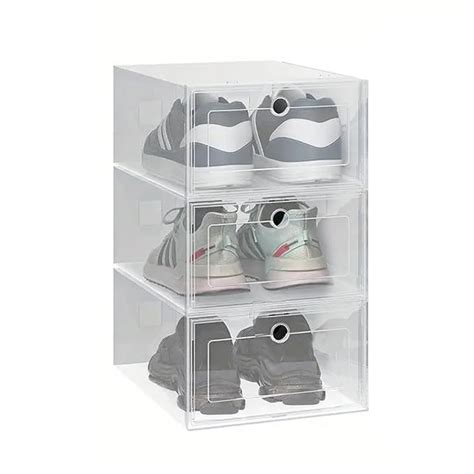 TIED RIBBONS Set of 3 Shoe Boxes Professional Shoes Display Case ...