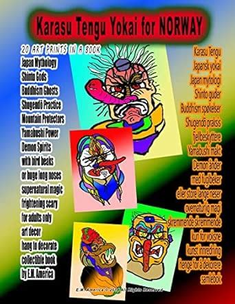 Karasu Tengu Yokai for NORWAY 20 ART PRINTS IN A BOOK Japan Mythology ...