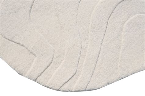 Terrain Round Off White Handmade Rug I The Rugs Story