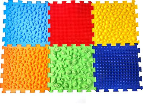 Amazon.com: 6pcs Orthopedic Floor Mat Massage Textured Floor Mats ...