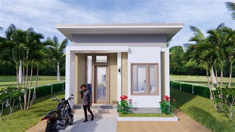 Small House Plans 5x7 Meters (35sq.m) - House Design 3D