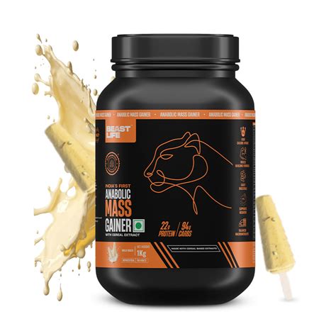 Malai Kulfi Anabolic Mass Gainer with Ultrasorb Tech (No Maltodextrin ...
