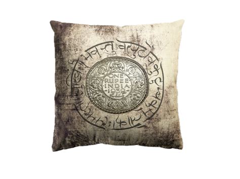 Vintage One Rupee Cushion – www.houseofthreestudio.com