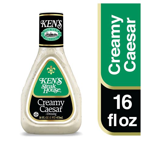 Ken's Steak House Gluten-Free Creamy Caesar Salad Dressings, 16 Fl Oz ...