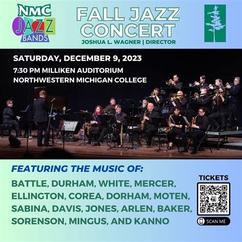 NMC Jazz Bands Fall Concert, Dennos Museum-Milliken Auditorium ...
