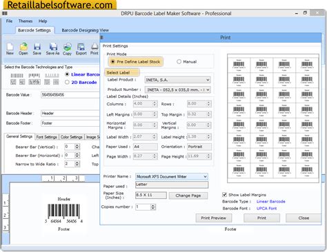 Barcode label software professional edition screenshots ...