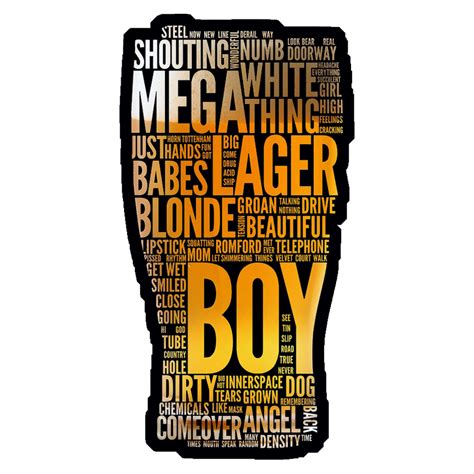 Word Cloud Silhouette Premium Vinyl Stickers – stickerogy