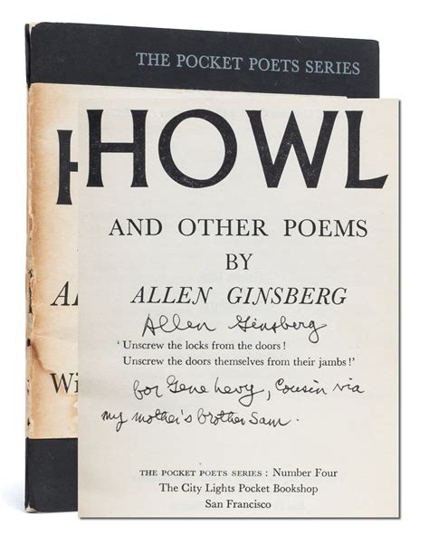 Howl Presentation copy | Allen Ginsberg | First edition