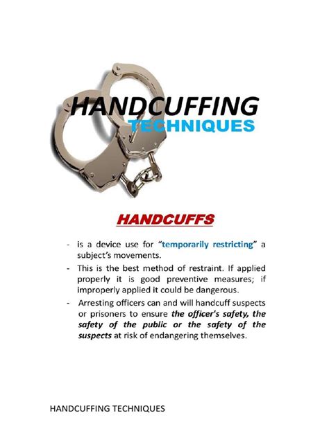 Basic Handcuffing 的图像结果