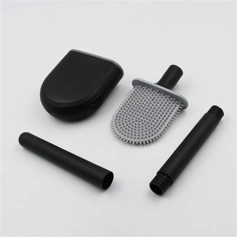 1420 Silicone Toilet Brush with Holder Stand for Bathroom Cleaning — DeoDap
