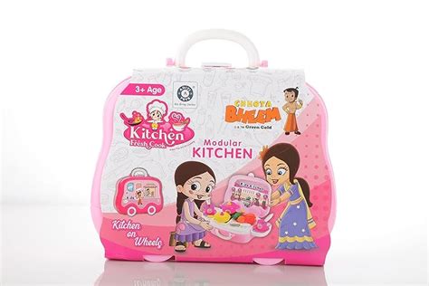 Buy Chanak Kitchen Set for Girls, Kitchen Suitcase Set On Wheels ...