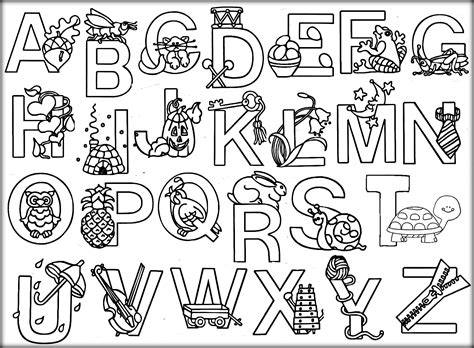 Abc Coloring Pages Printable