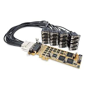 StarTech.com PEX16S550LP 4-Port Native PCI Express RS232 Serial Adapter ...