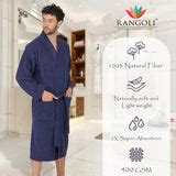 Buy Noble Cotton Adult Bathrobe for Men | Shop Rangoli